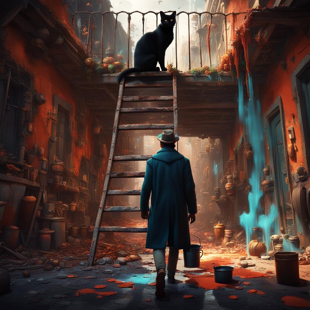 Walking under a ladder just as you spot a black cat. What co...