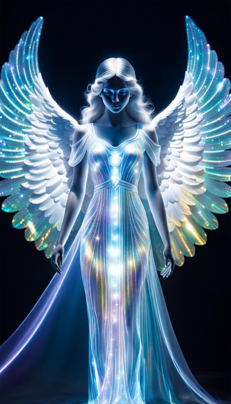 Shimmering Angel Hologram Photograph