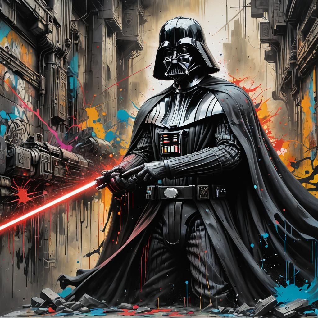 Darth Vader in Irradiated Metropolis: Graffiti Art