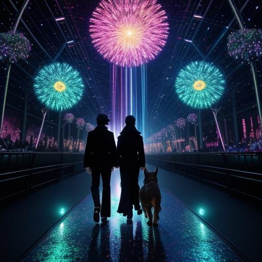 Kelpies Dogs Strut Down Enchanted Runway in Vibrant Anime St...