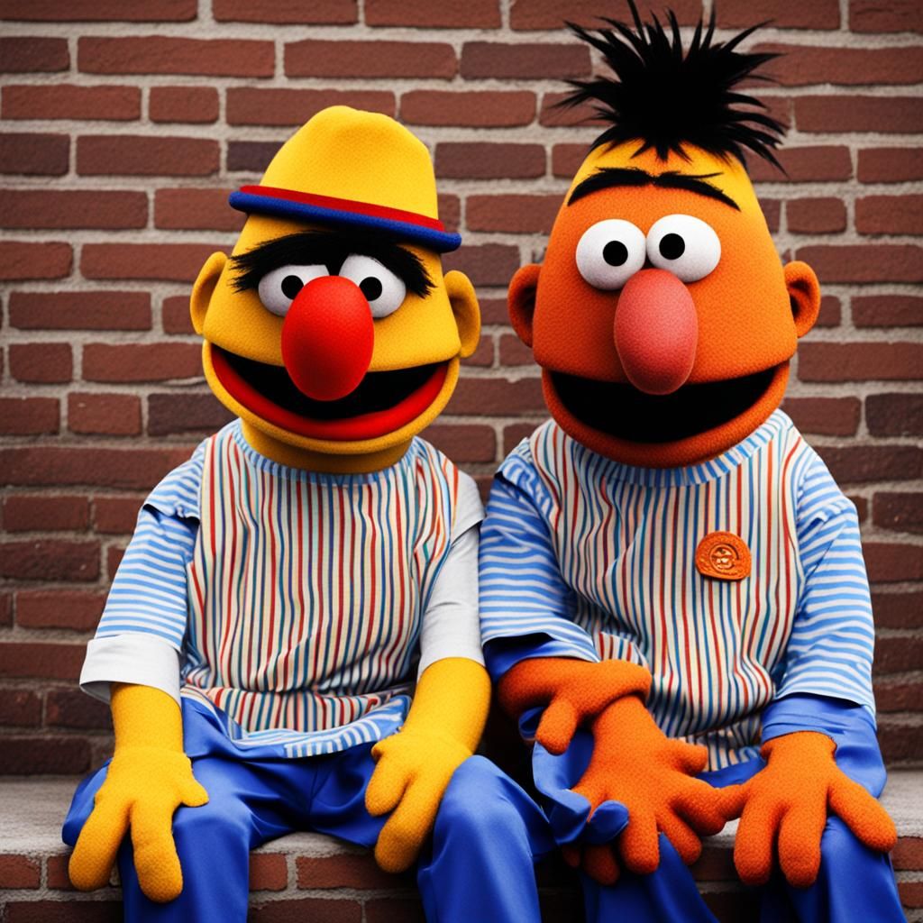 Bert and Ernie AI Generated Image