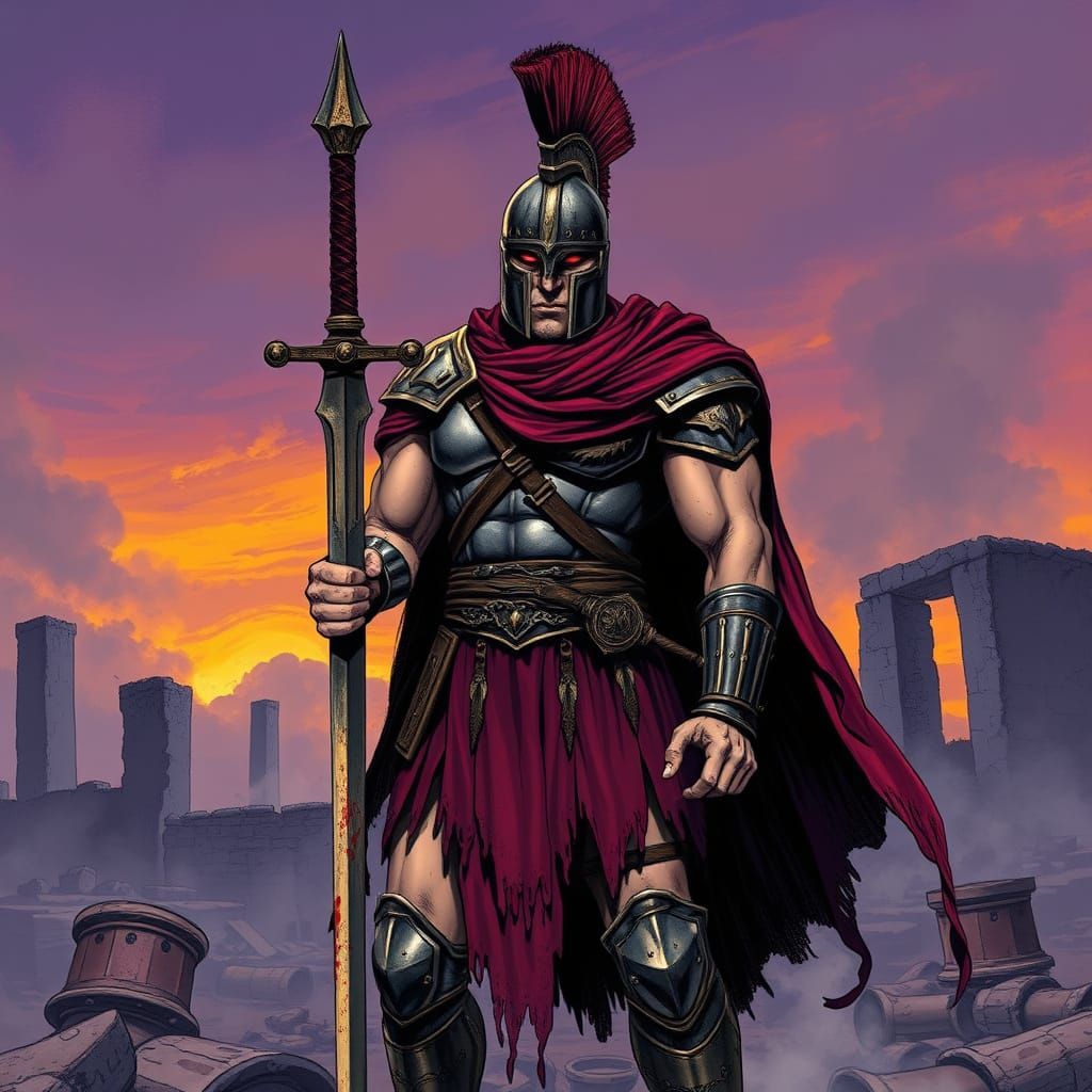 Berserker Legionary in Anime Style