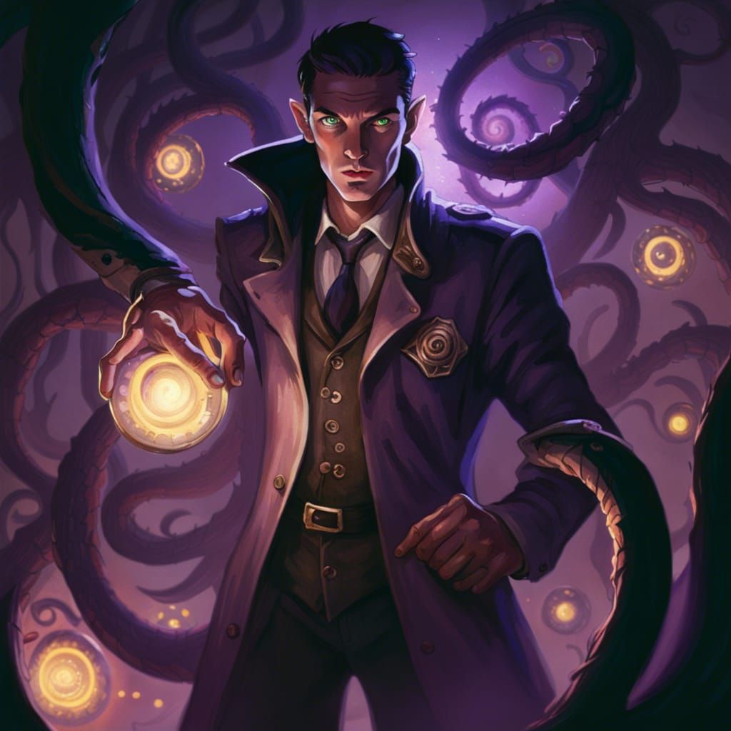 Mutated Eldritch Horror with Glowing Eyes