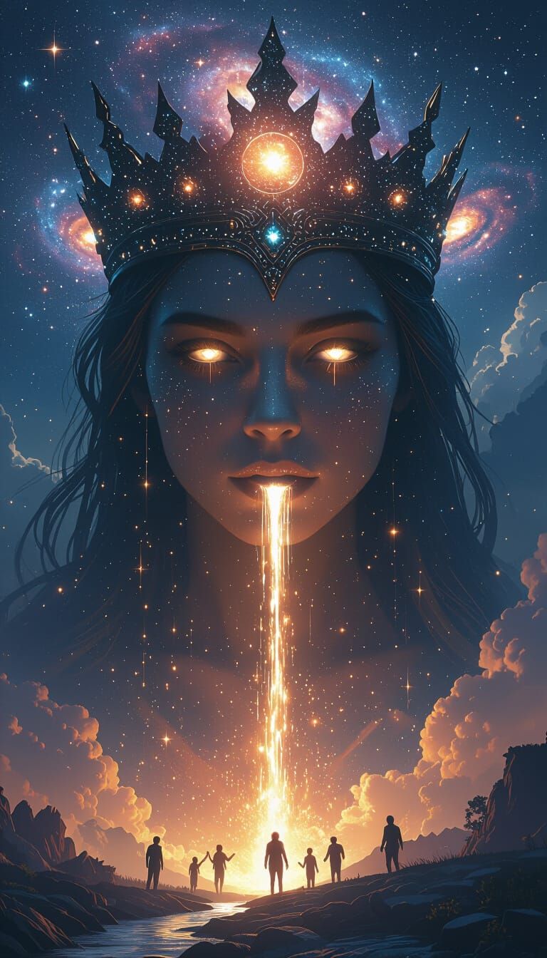 Galactic Figure Pouring Awareness, Cinematic Style