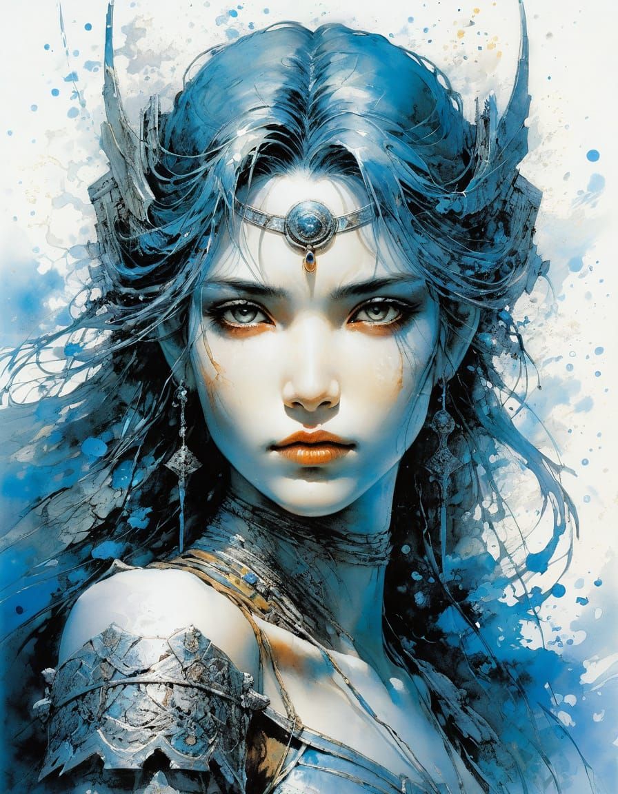 Gentle Goddess in Abstract Fantasy Art