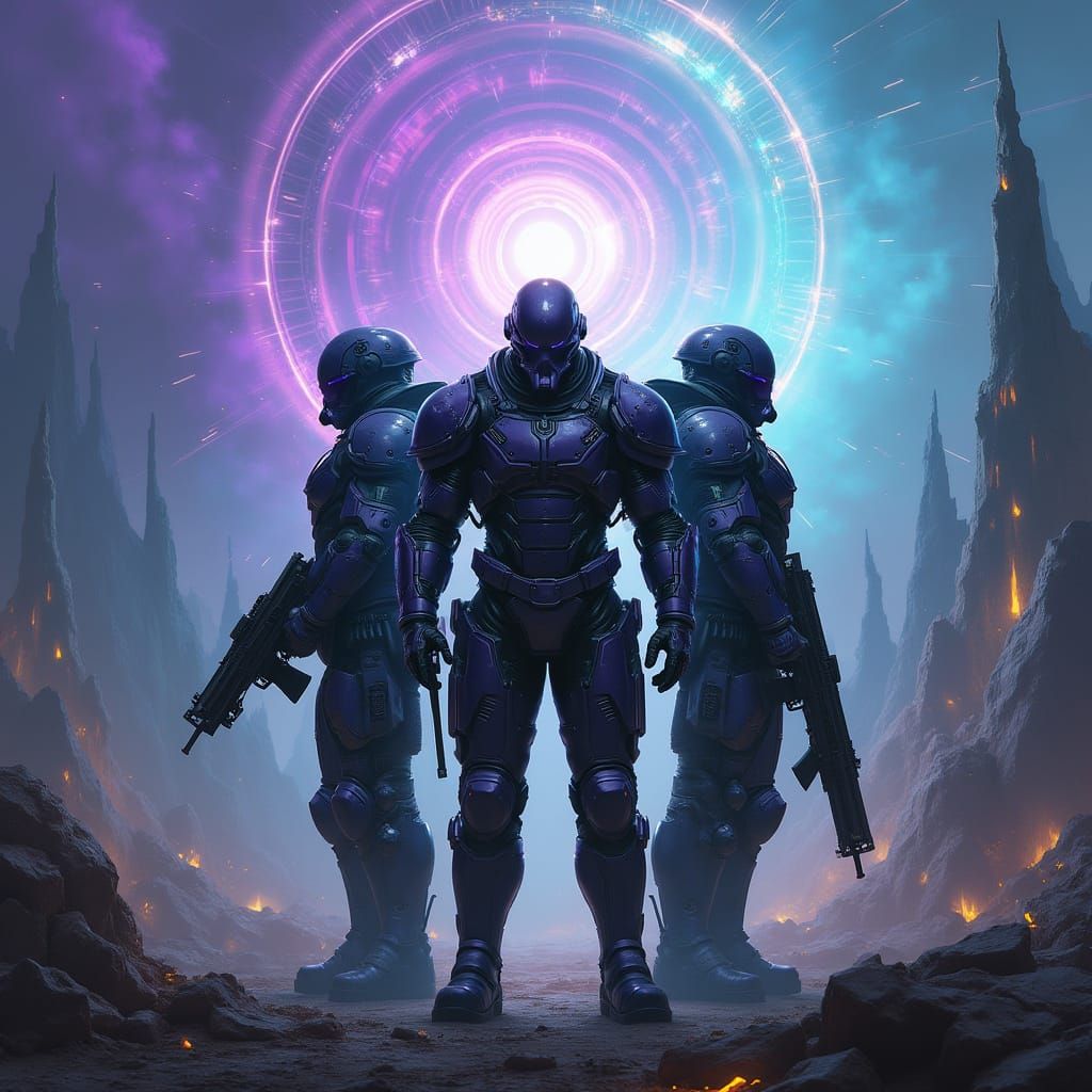 Galactic Warriors Stand Strong in a Realm of Cosmic Ruin