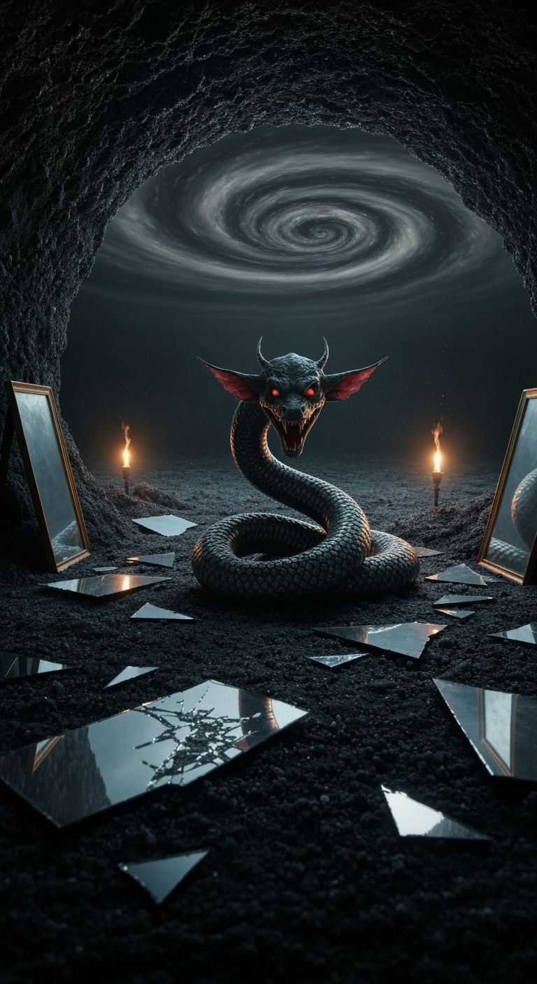Serpent Man in Shattered Mirror Inferno