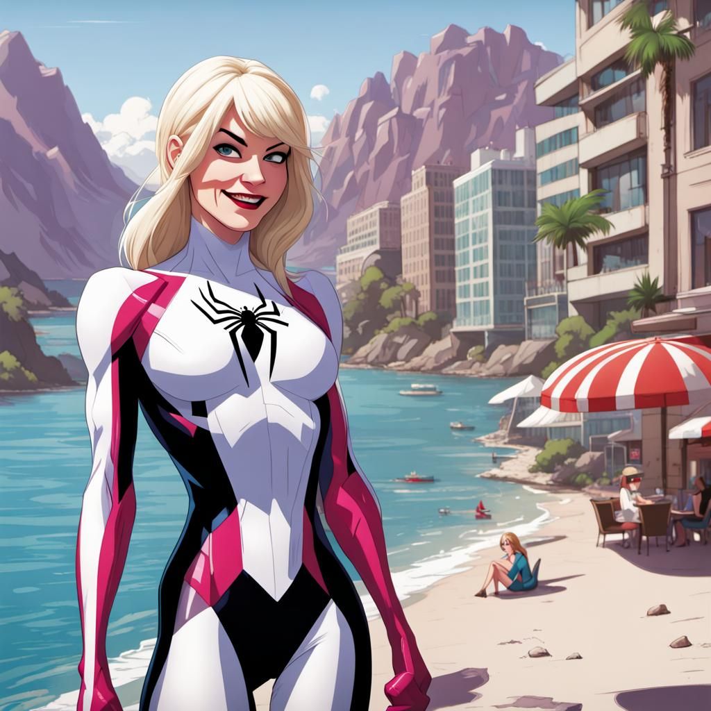 Spider-Woman Gwen Stacy on Vacation