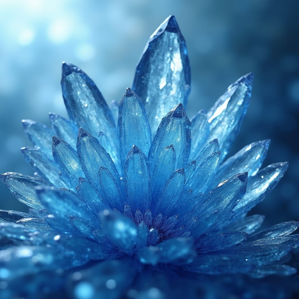 The Blue Crystal Flower