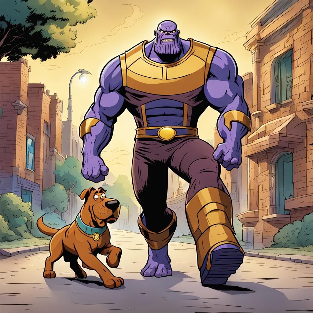 Thanos Walks Scooby Doo
