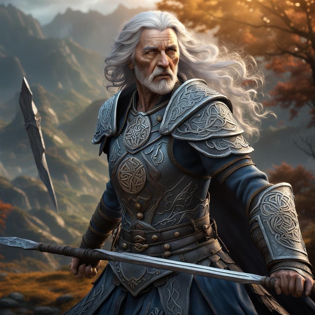 Celtic Warrior Woman: Detailed Fantasy Art