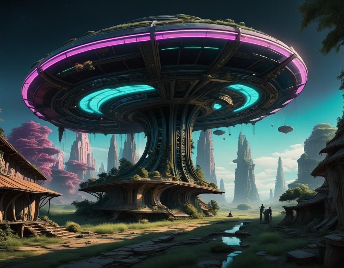 Antigravity Transports in Neon Landscape of Lost Civilizatio...