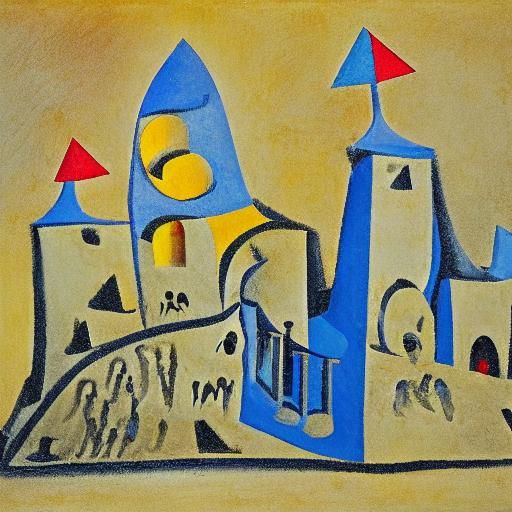 Surreal Sandcastle: A Symbol of Life