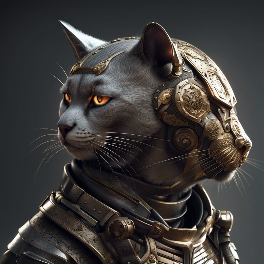 Two-faced cat knight