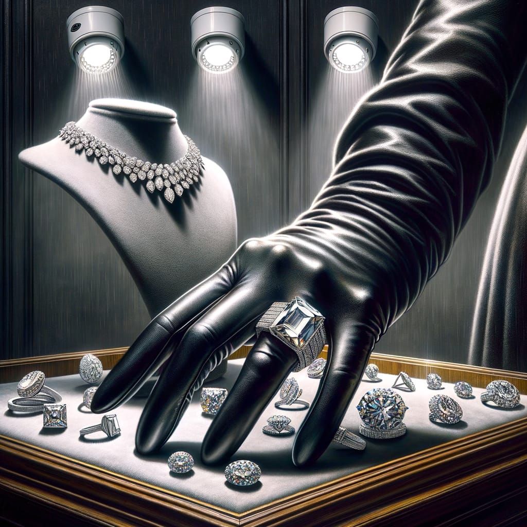 Luxury Heist: A Glimpse of Obsession in Black and Diamond