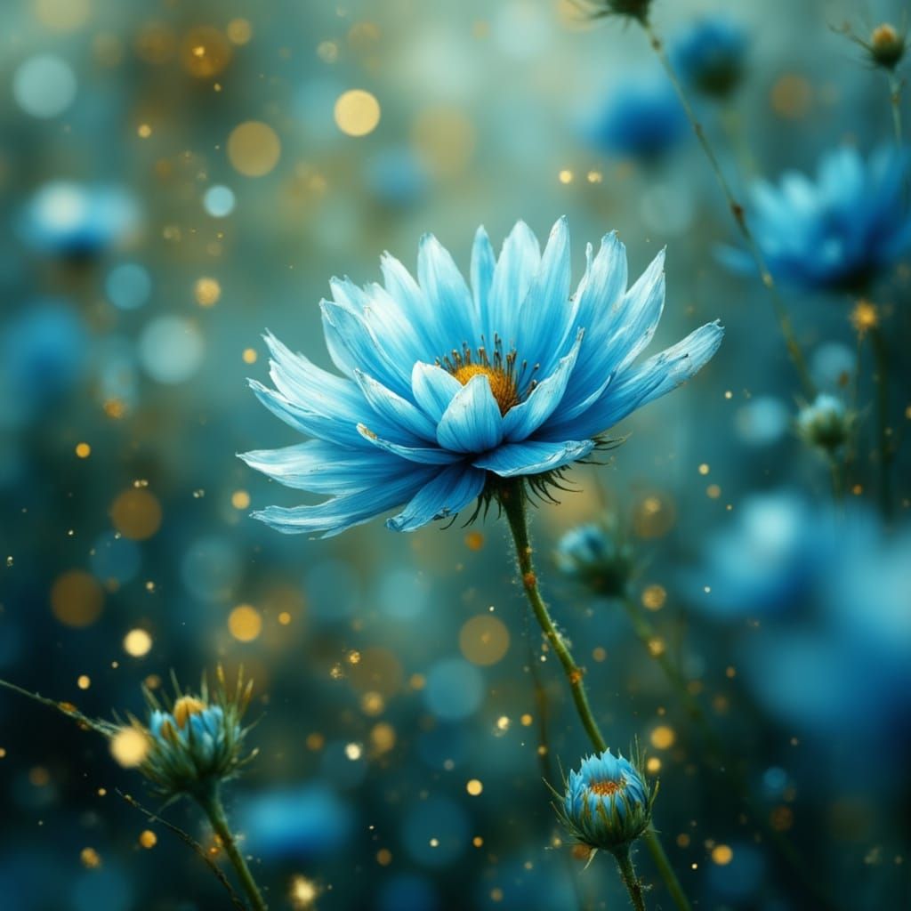 Blue flower