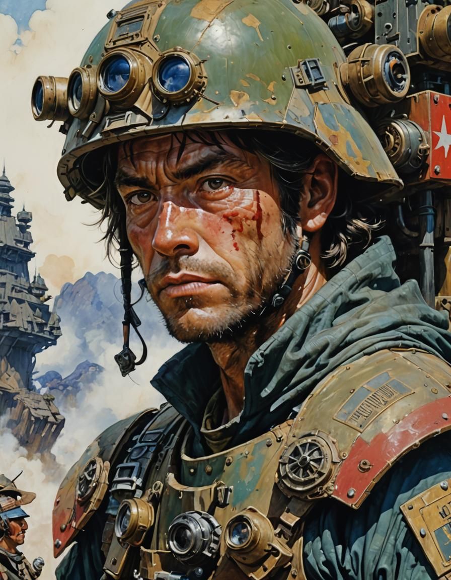 Man Stealing, Oil Painting in Dramatic Light