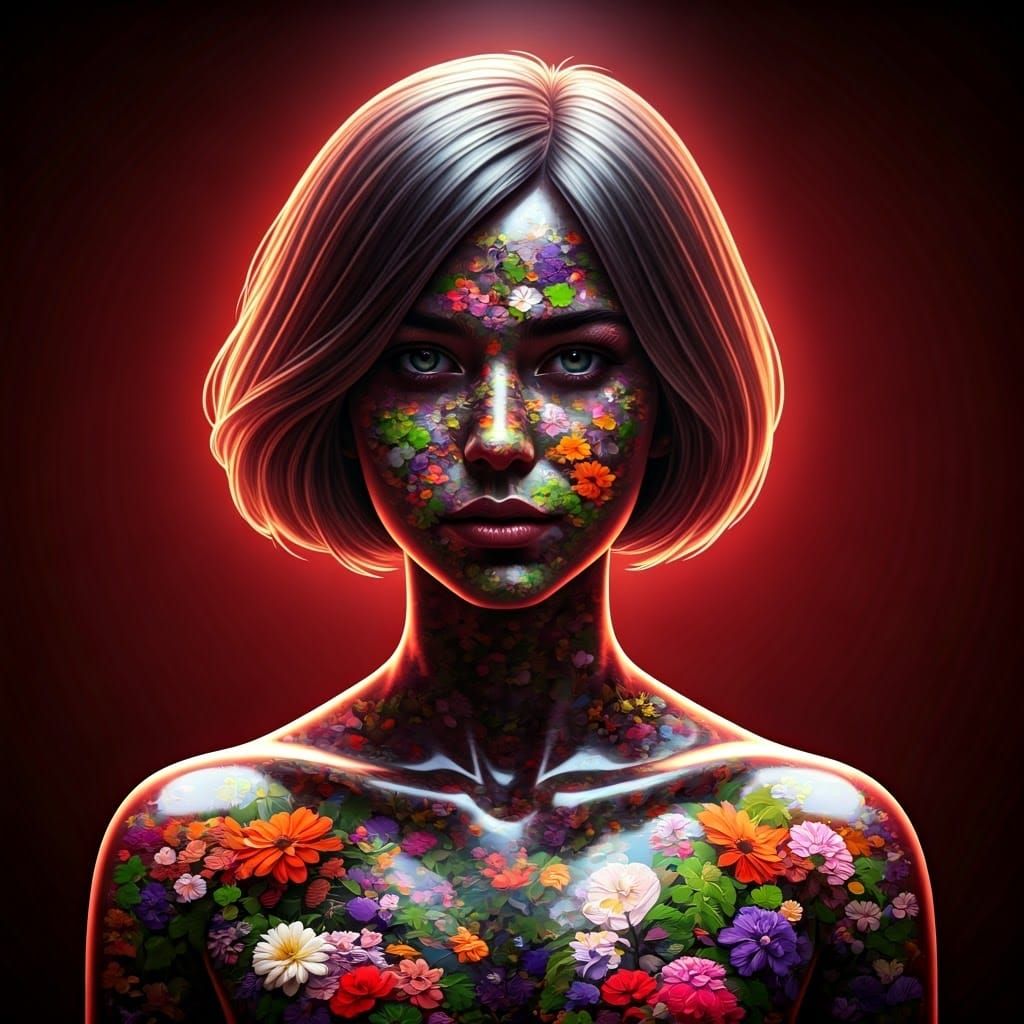 Glass Garden Masterpiece in Crimson Basement