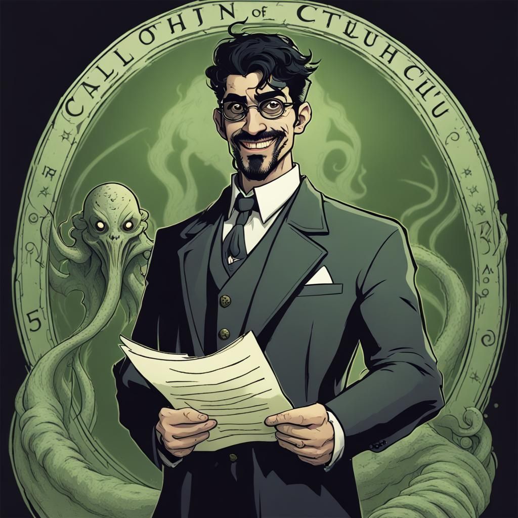 Call of Cthulhu Investigator in Eldritch Landscape