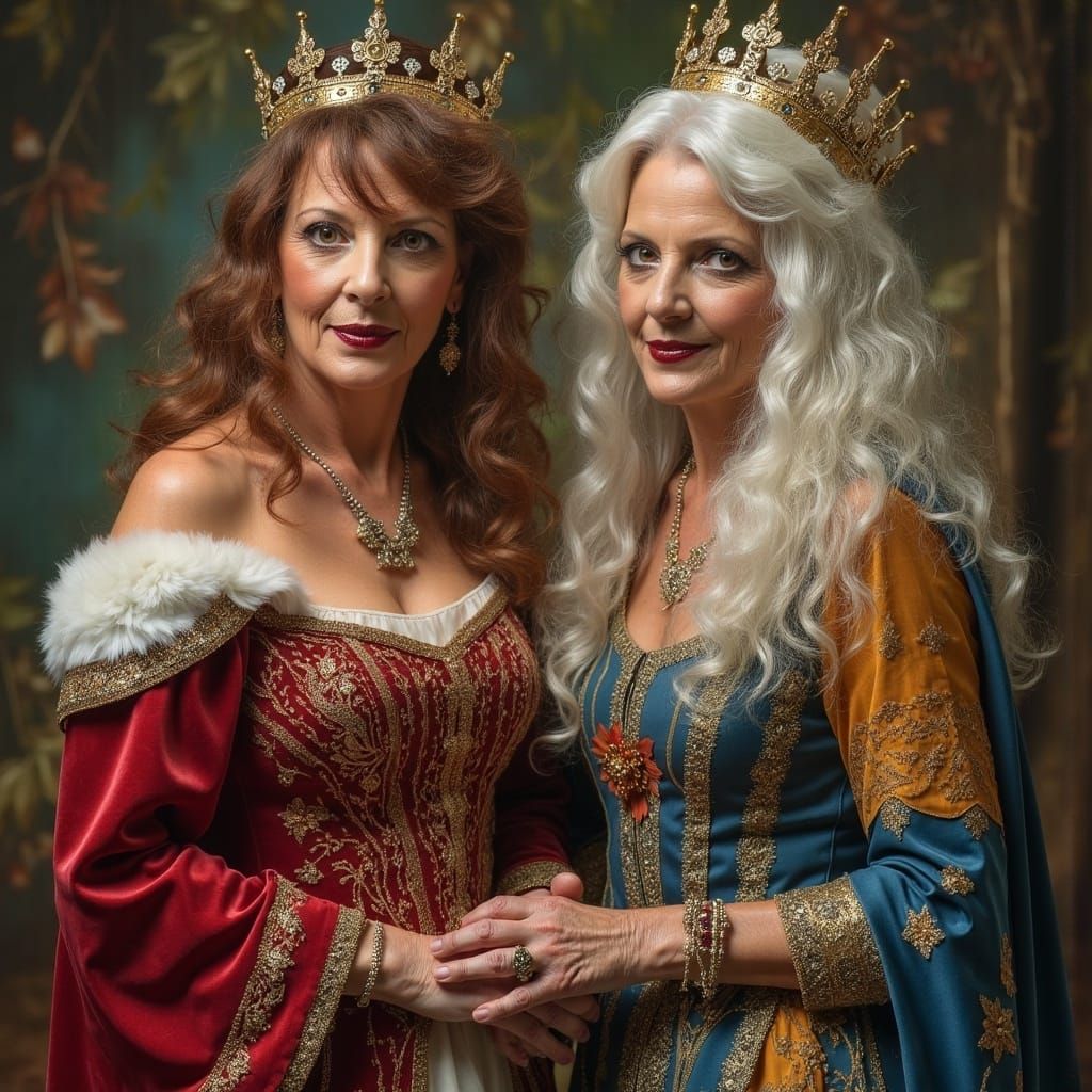 Ethereal Queen in a Regal Portrait