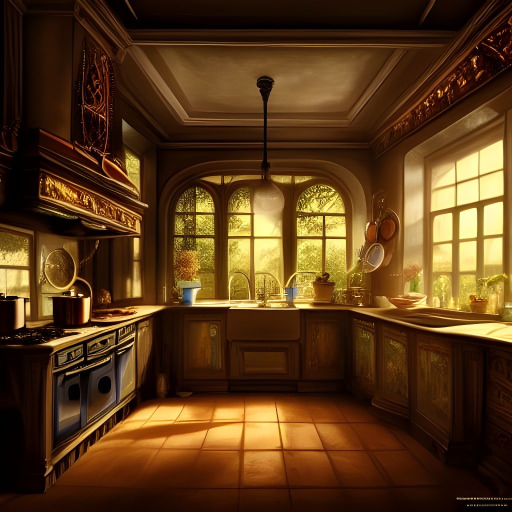 Biopunk Kitchen: A Digital Matte Painting