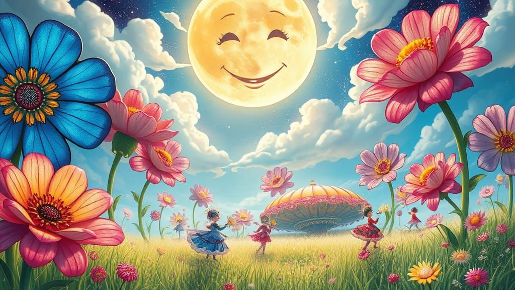 Surreal Carnival Unfolds in a Fantastical Realm