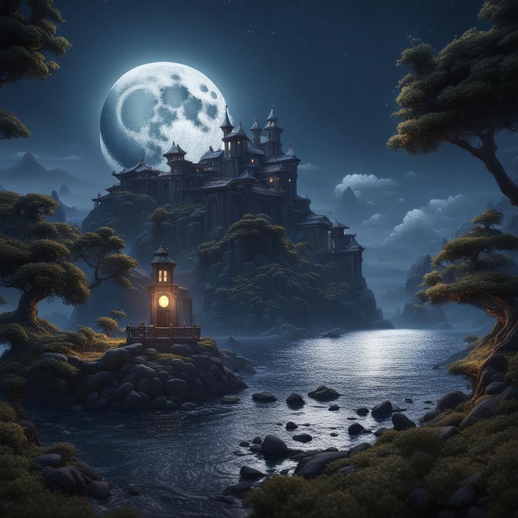 Silver Moon Shines on Fantasy Island