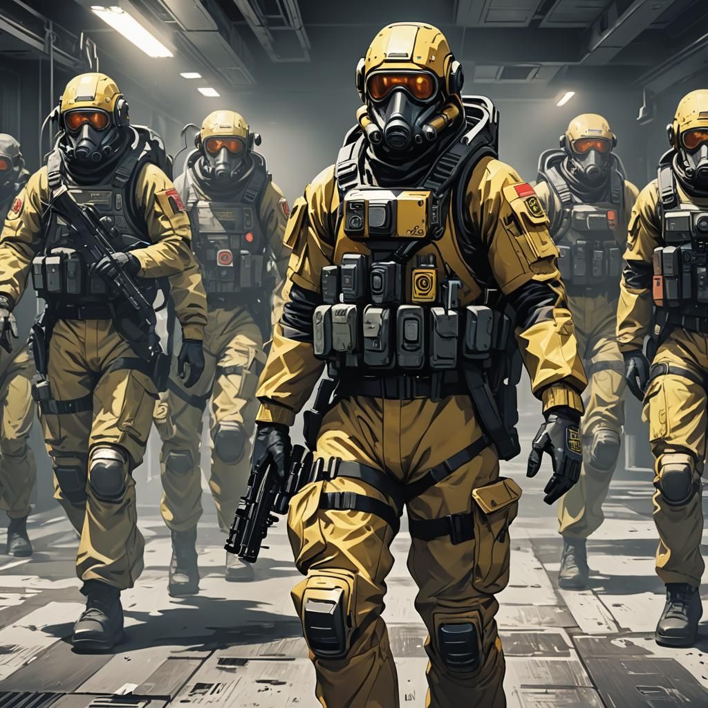 Hazmat Military MTF in Anime Manga Style