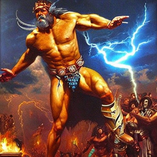 Olympian Gods Clash in Epic Battle