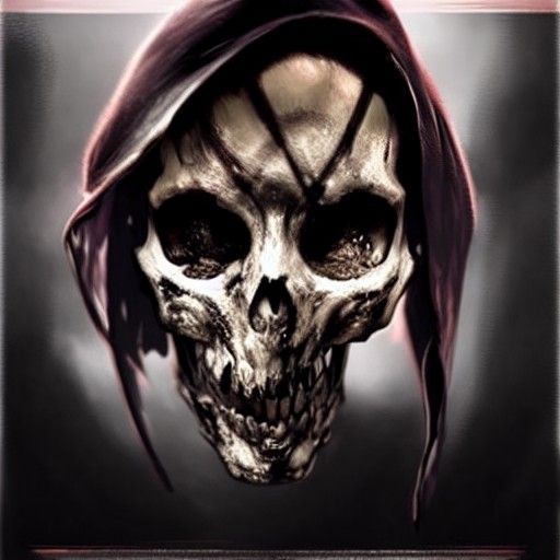 Intricately Detailed Skeleton in Dark Fantasy Style
