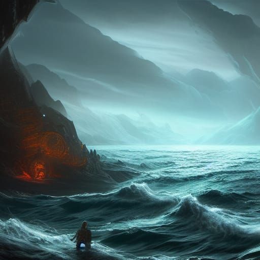 Pontus, God of the Sea: Fantasy Concept Art