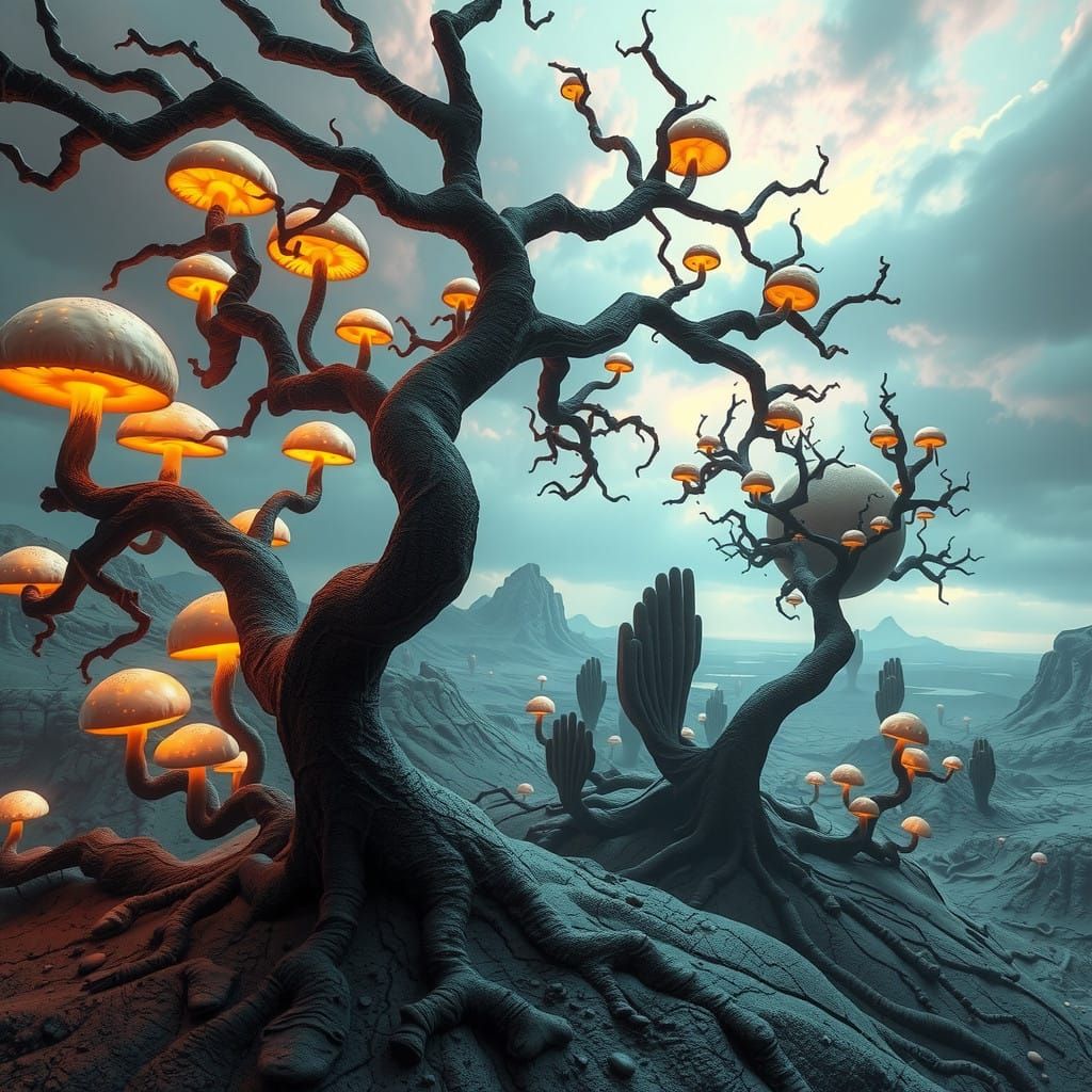 Ethereal Nightmare: Hyper-Realistic Duality of Light and Dar...