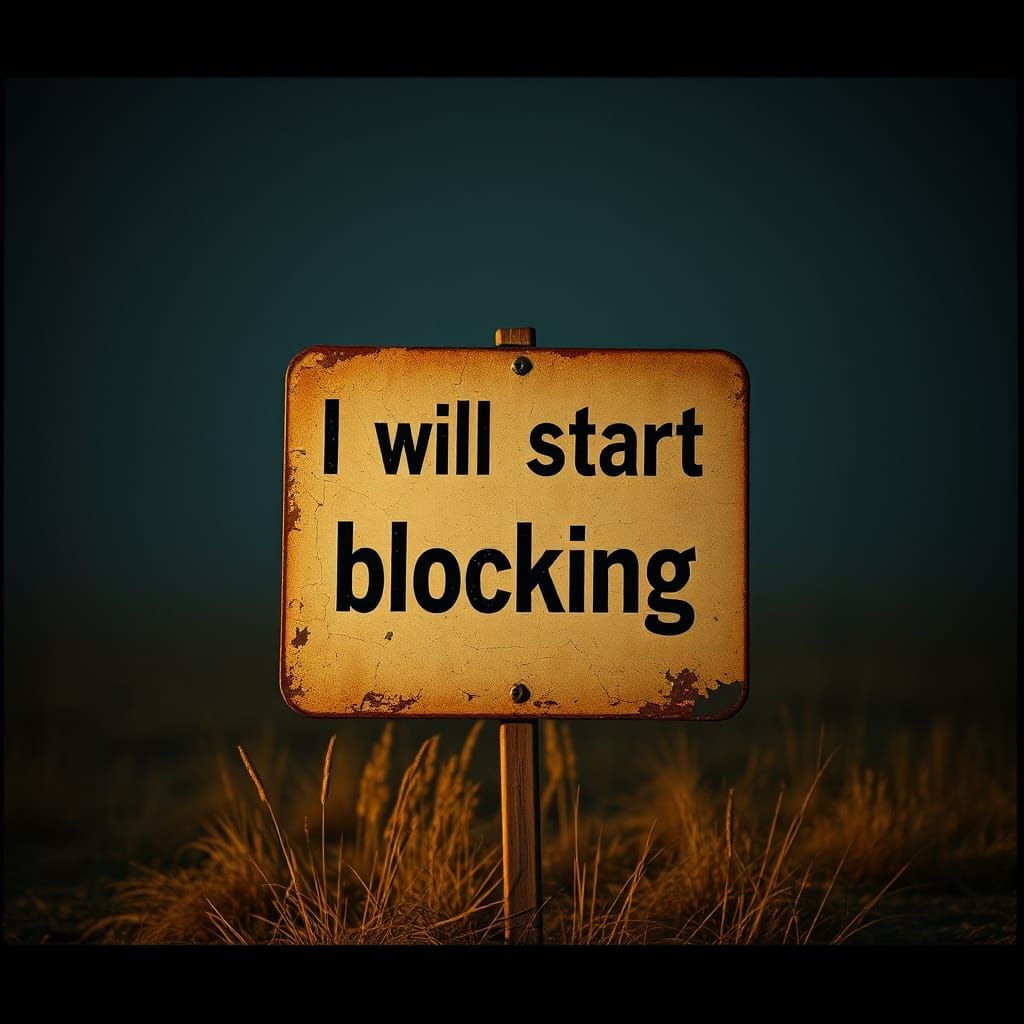 Ominous Sign in Cinematic Film Style