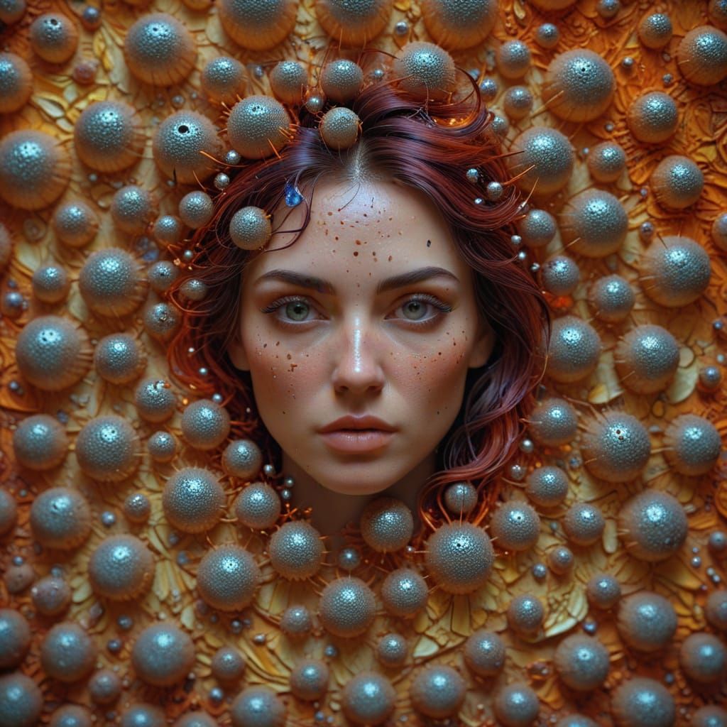 Hyperrealistic Masterpiece in Vibrant Triadic Colors