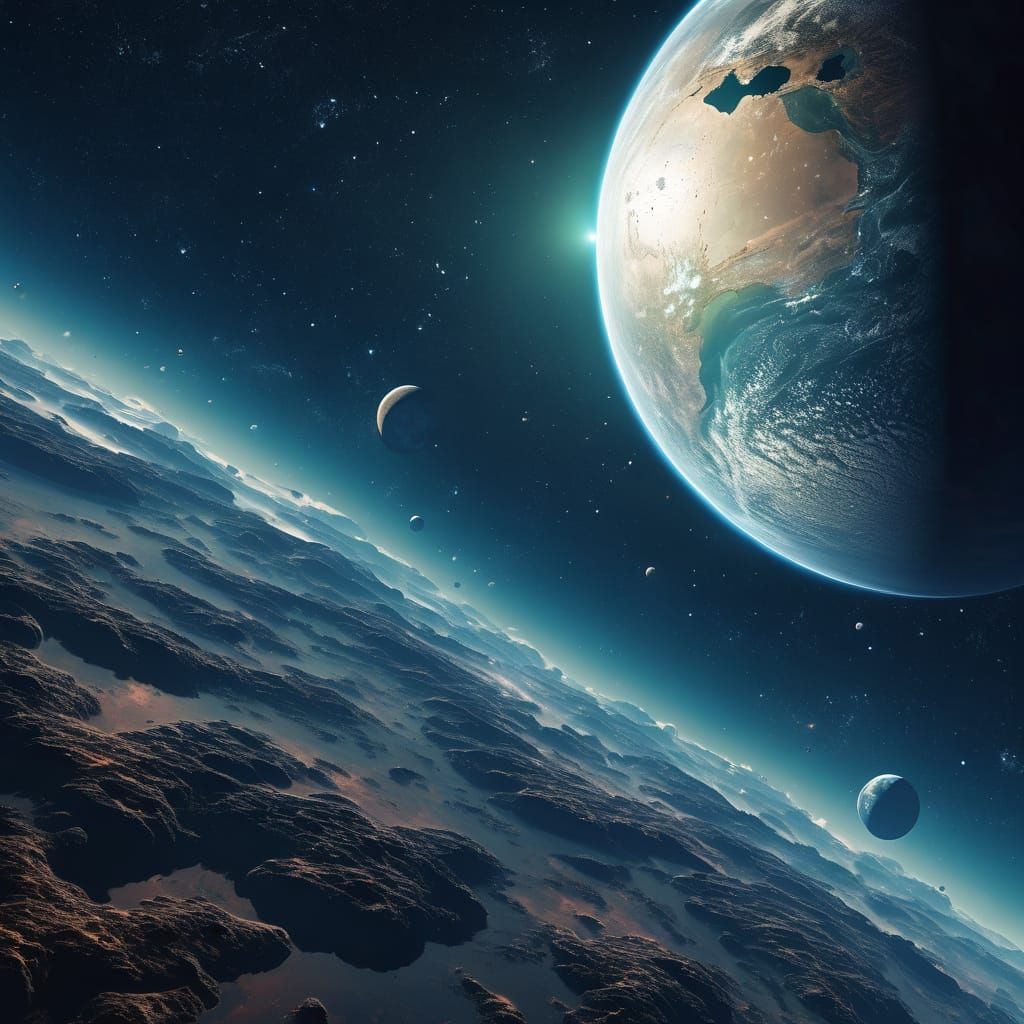 Alien Moon: A Living Planet in Digital Art