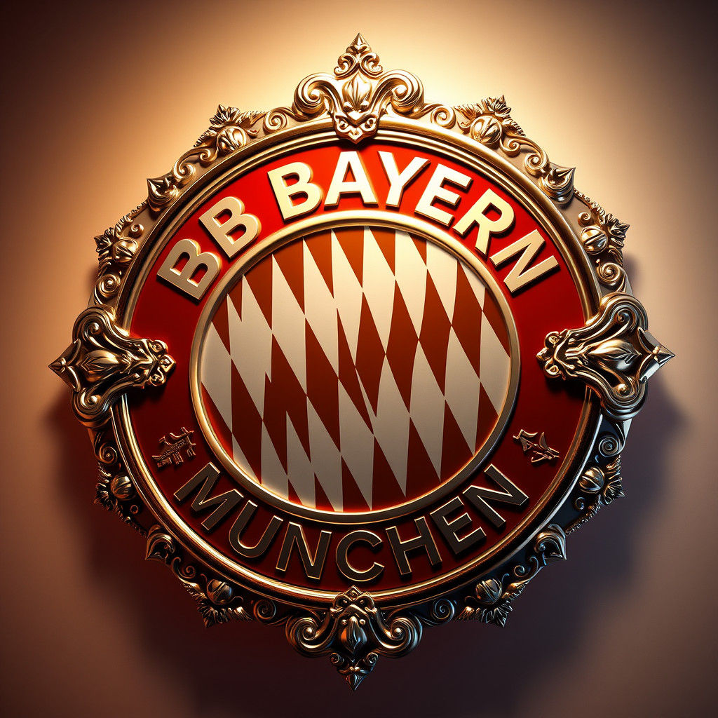 Bayern Munchen Logo in 3D Anime Art Style