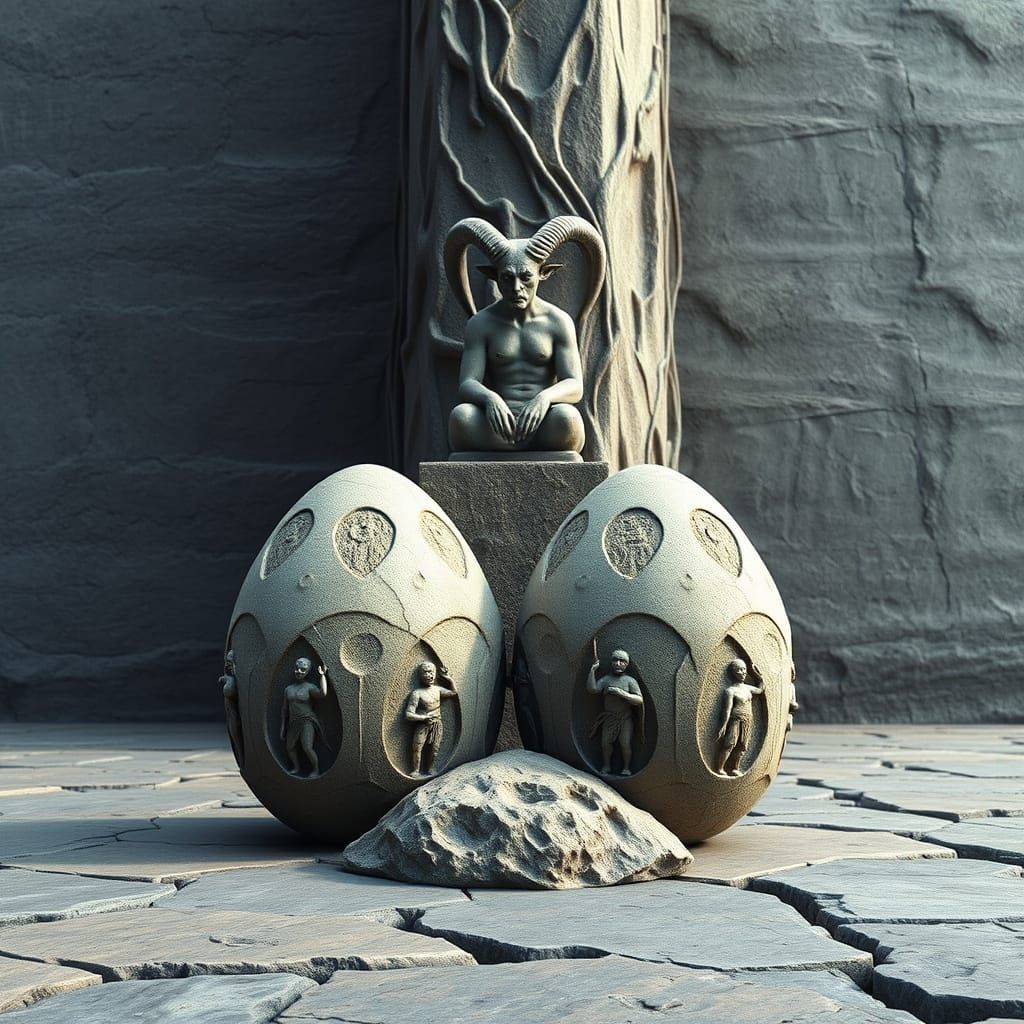 Monolithic Eggs of the Horned God