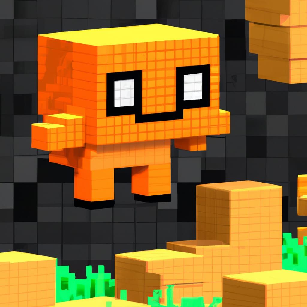 Qbert in Minecraft World