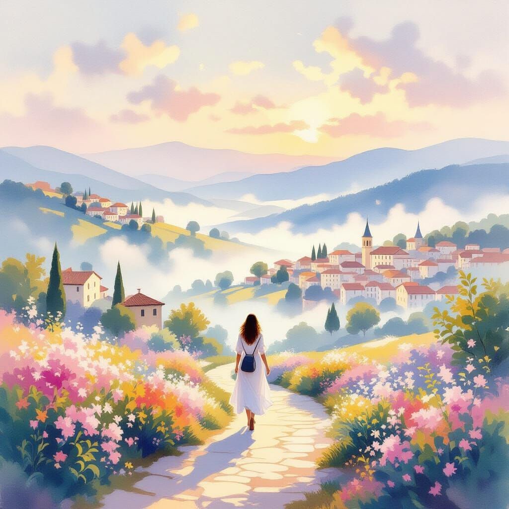 A traveller arrives in her dream country