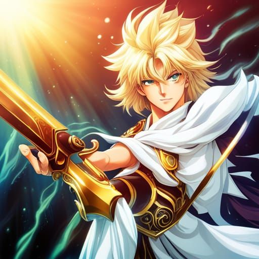 Dragon Shiryu and the Zodiac Knights Anime Art