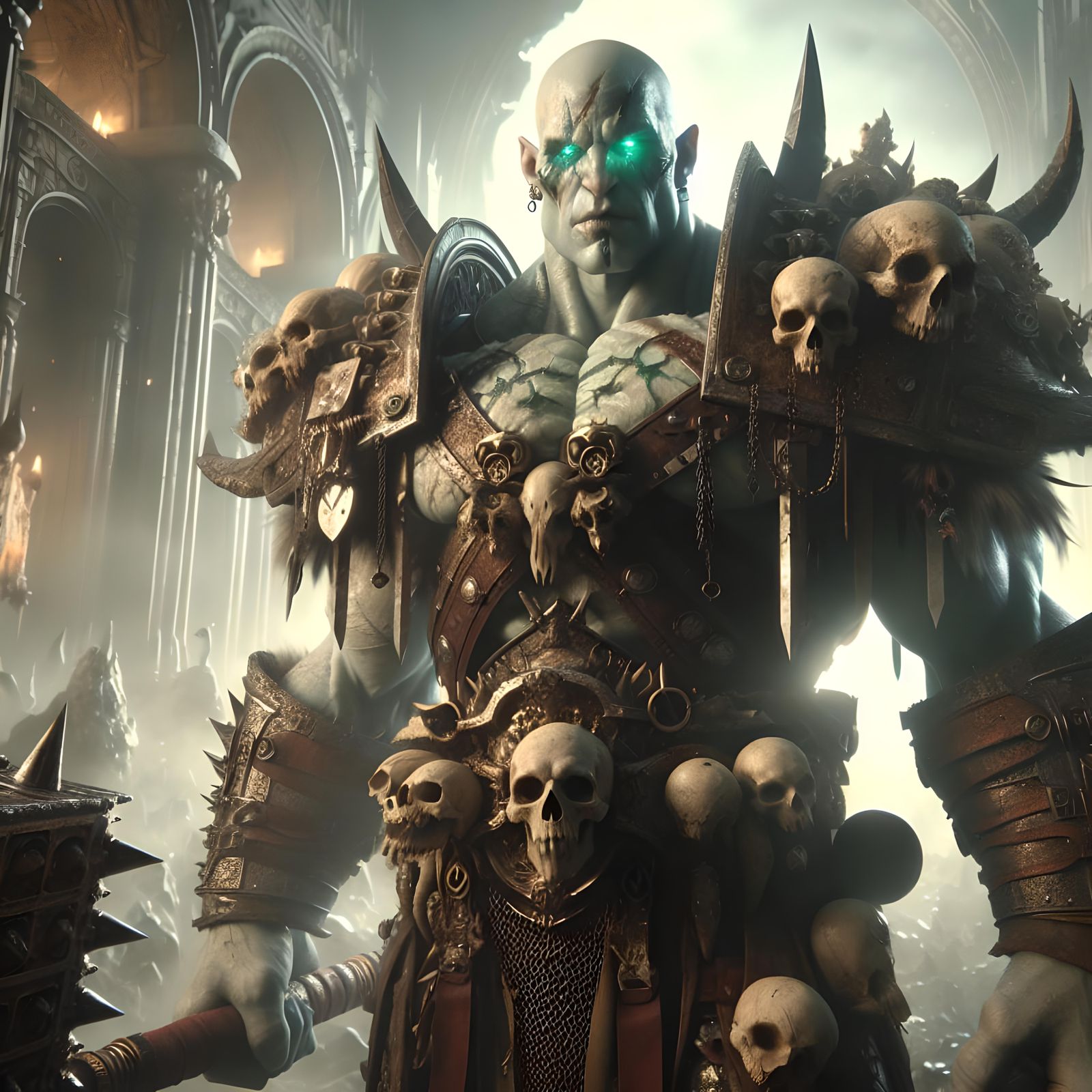 Oathbreaker Paladin: Epic Digital Matte Painting