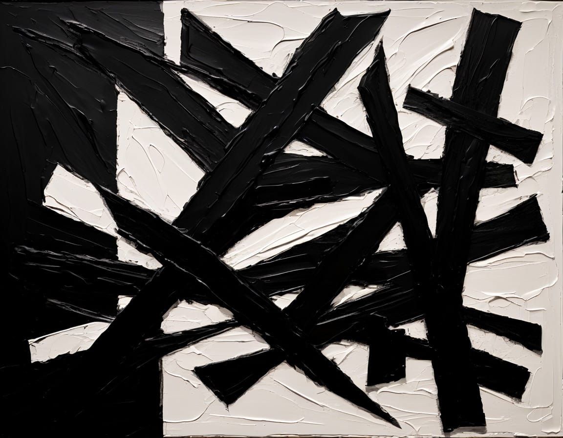 Dramatic Chiaroscuro Masterpiece in Black and White