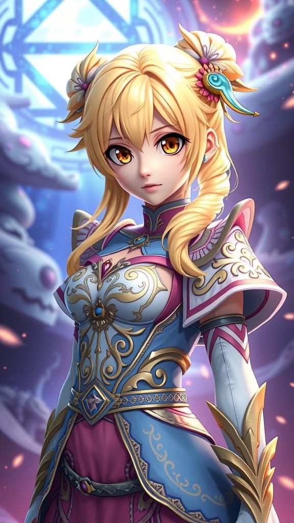 Lucy Heartfilia: 3D Anime Art Inspired by WLOP