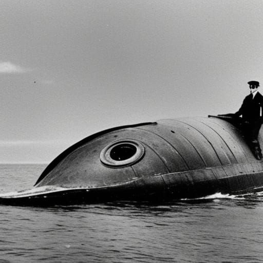 Nautilus Submarine Illustration Inspired by Jules Verne