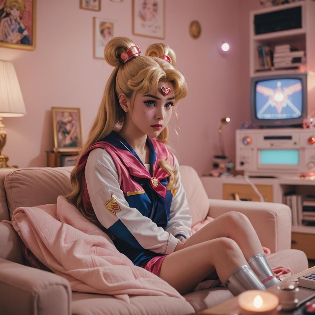 Sailor Moon's Cozy, Frustrating Evening in Space