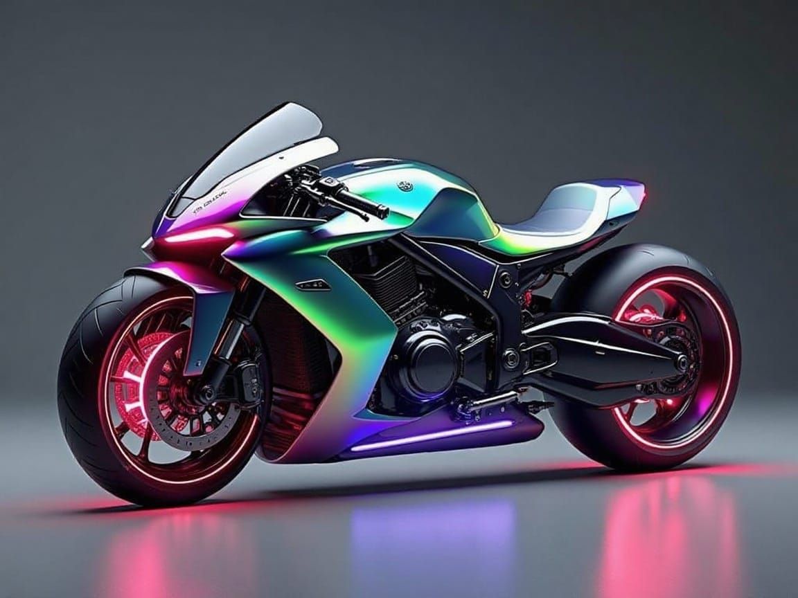 Futuristic 2042 Concept Motorcycle Design