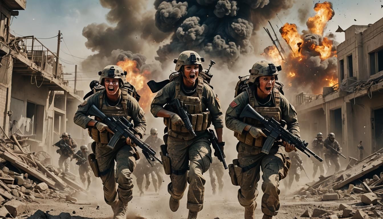 Desperate Marines in Afghanistan: Hyperrealistic Digital Art