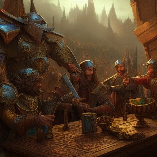 Knights of the Round Table: Detailed Matte Painting