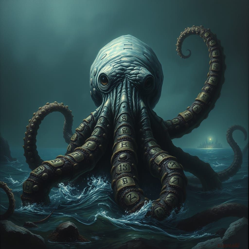 Colossal Kraken Rises from Abyssal Depths