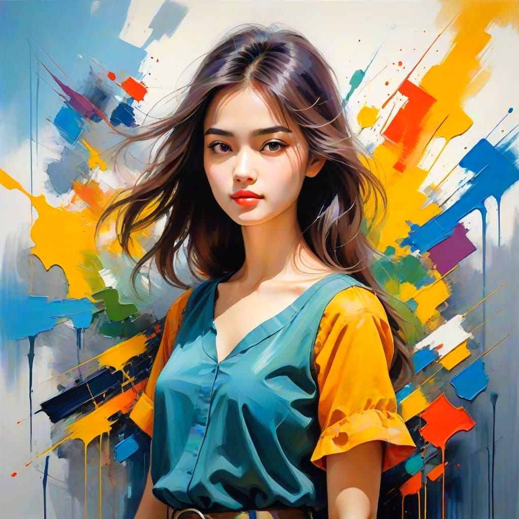 Bright Colors and Beauty in a Detailed Painting